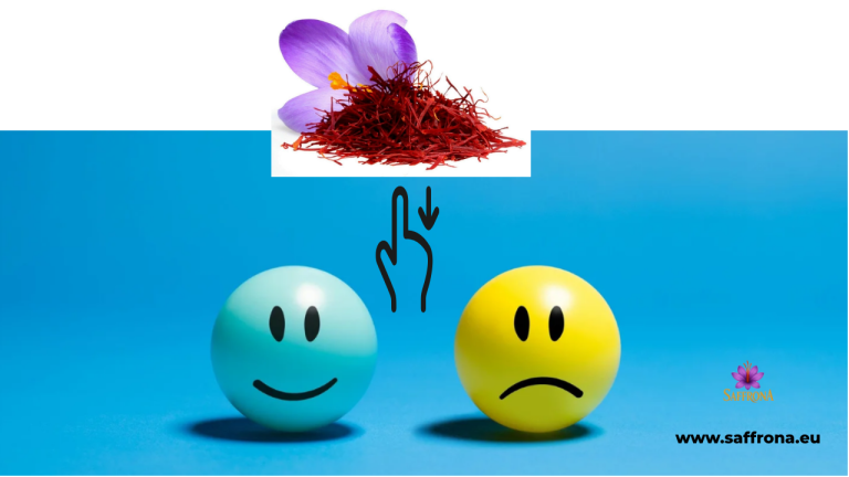 Saffron threads illustrating research on mood and emotional wellbeing