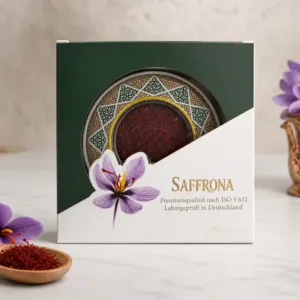 Safran Gastronomie – 5g Safranfaeden mit hoher Farbkraft fuer professionelle Kuechen